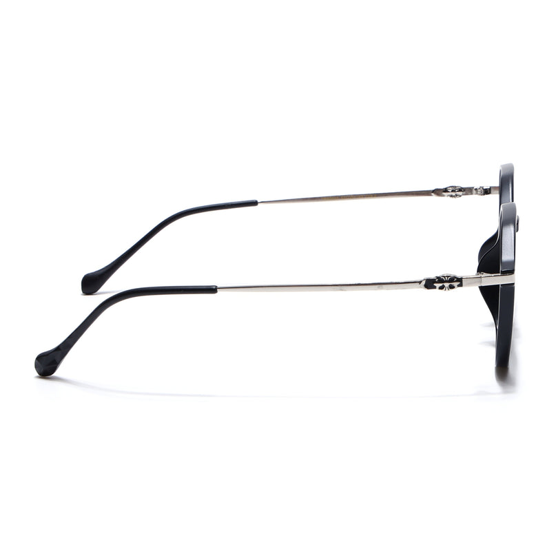 Voyage Glam Matt Black Square Eyeglasses for Men & Women - MG4672-C5