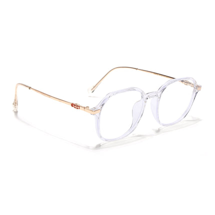 Voyage Glam Transparent Square Eyeglasses for Men & Women - MG4674-C7