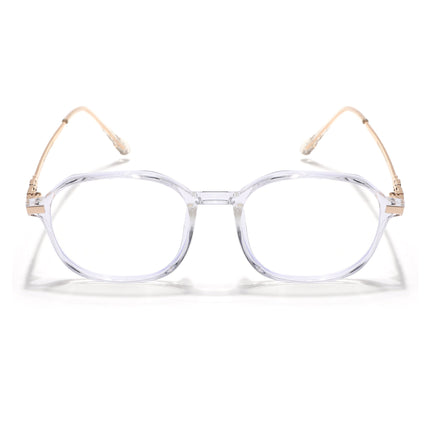 Voyage Glam Transparent Square Eyeglasses for Men & Women - MG4674-C7