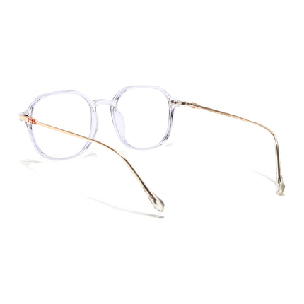 Voyage Glam Transparent Square Eyeglasses for Men & Women - MG4674-C7