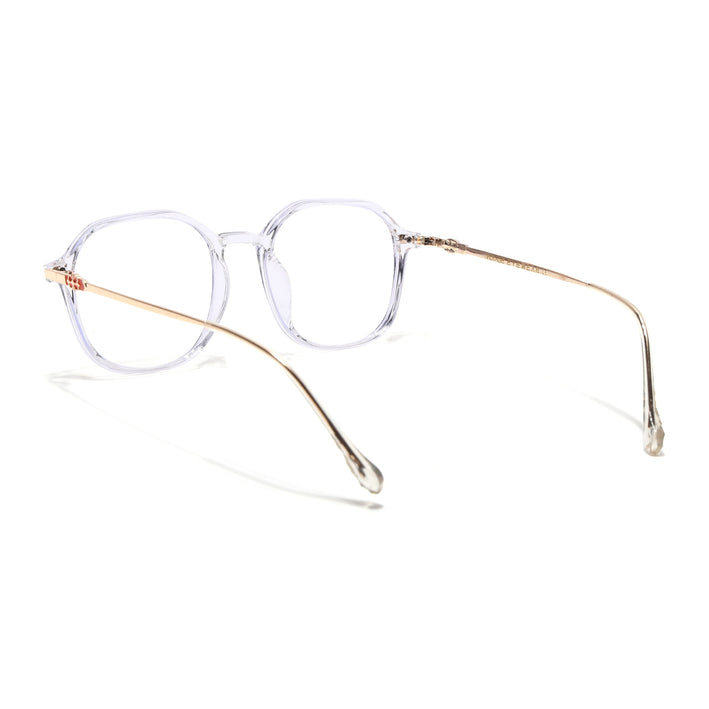 Voyage Glam Transparent Square Eyeglasses for Men & Women - MG4674-C7