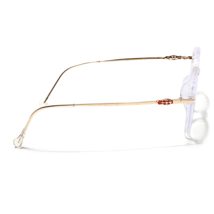Voyage Glam Transparent Square Eyeglasses for Men & Women - MG4674-C7