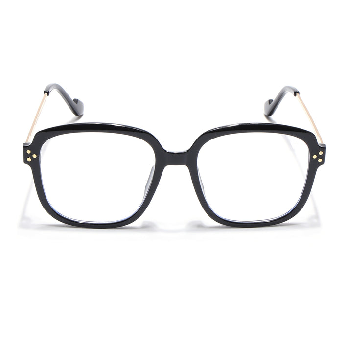 Voyage Matt Black Oversize Eyeglasses - MG3850
