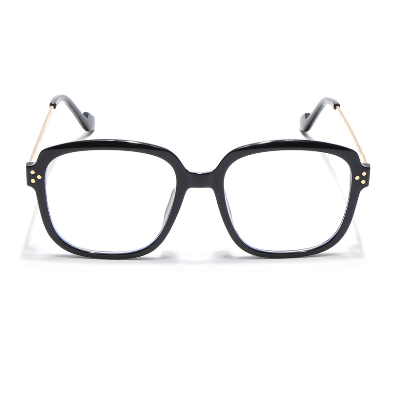 Voyage Matt Black Oversize Eyeglasses - MG3850