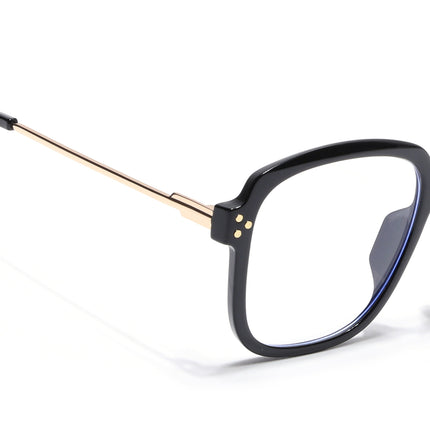 Voyage Matt Black Oversize Eyeglasses - MG3850