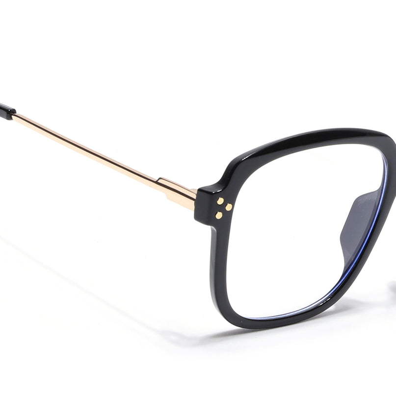 Voyage Matt Black Oversize Eyeglasses - MG3850