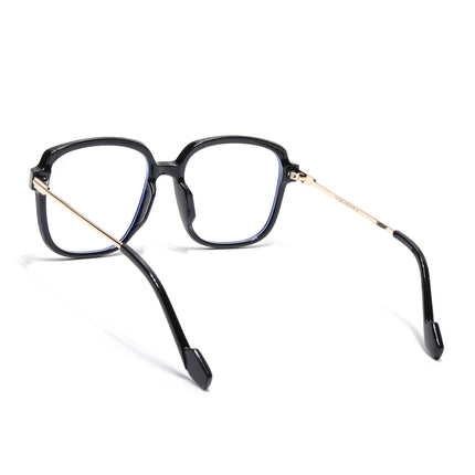 Voyage Matt Black Oversize Eyeglasses - MG3850