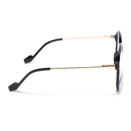 Voyage Matt Black Oversize Eyeglasses - MG3850