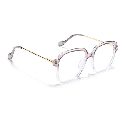 Voyage Purple And Clear Oversize Eyeglasses - MG3851
