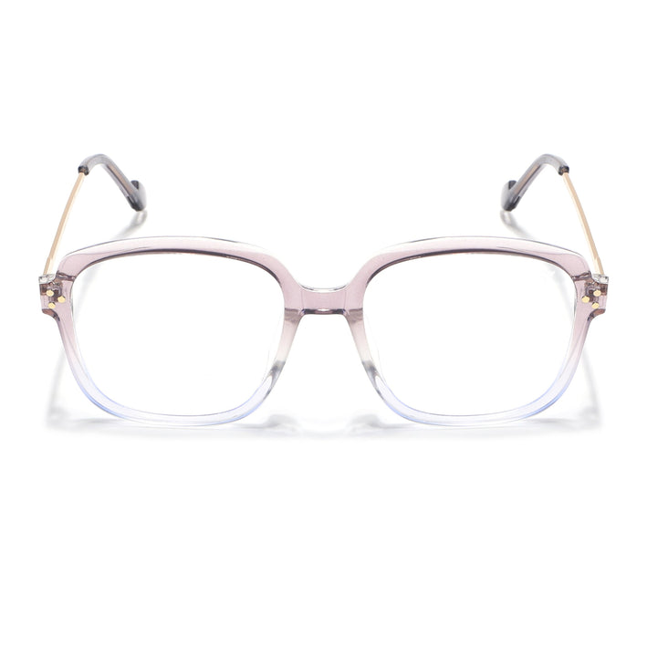 Voyage Purple And Clear Oversize Eyeglasses - MG3851