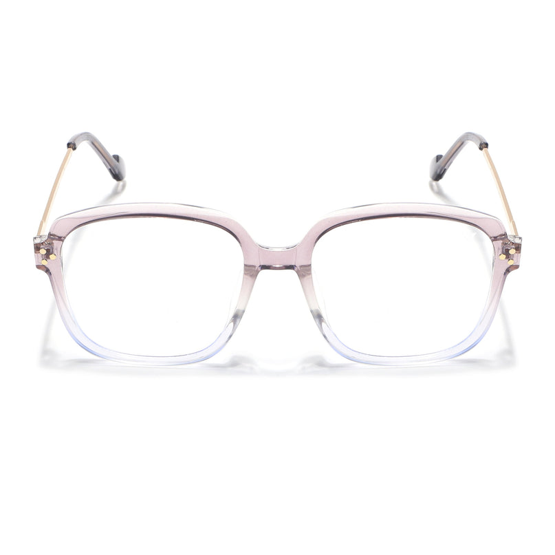 Voyage Purple And Clear Oversize Eyeglasses - MG3851