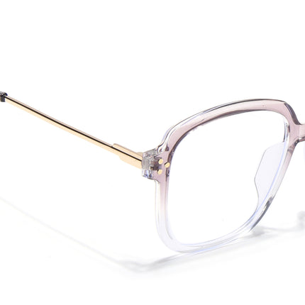 Voyage Purple And Clear Oversize Eyeglasses - MG3851