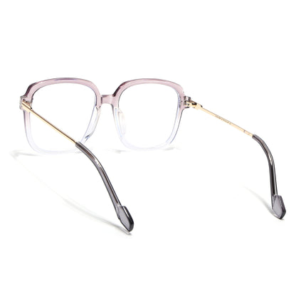 Voyage Purple And Clear Oversize Eyeglasses - MG3851