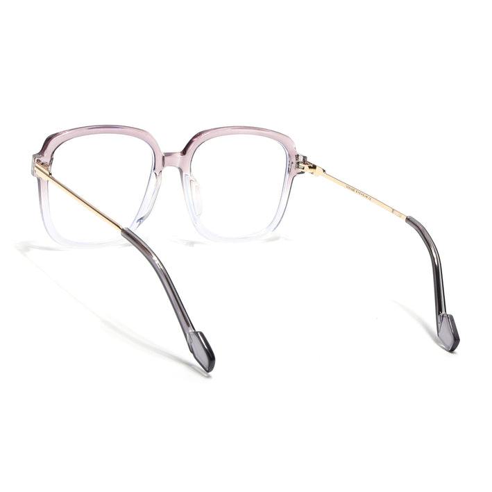 Voyage Purple And Clear Oversize Eyeglasses - MG3851