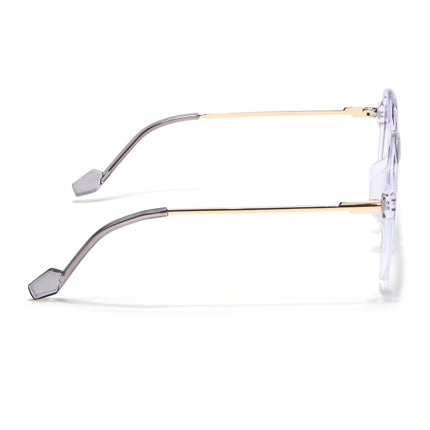 Voyage Purple And Clear Oversize Eyeglasses - MG3851