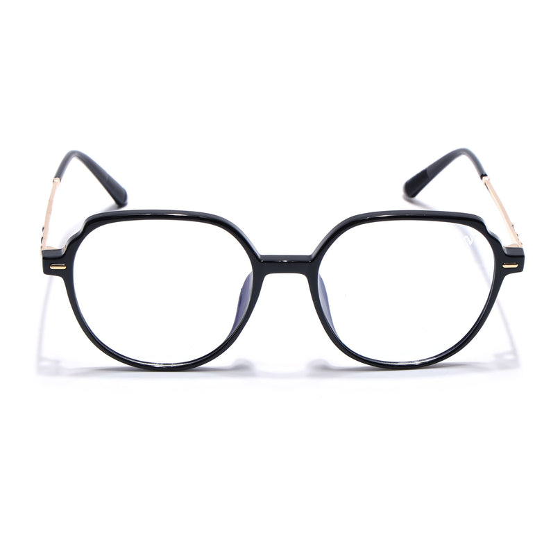Voyage Glam Shine Black Square Eyeglasses for Men & Women - MG4678-C5