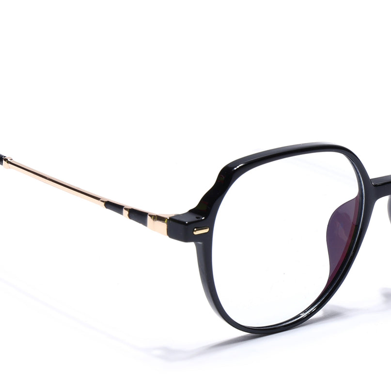 Voyage Glam Shine Black Square Eyeglasses for Men & Women - MG4678-C5