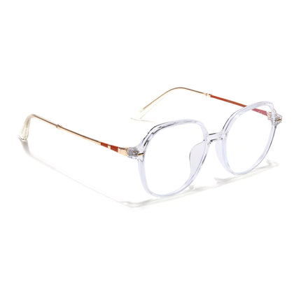 Voyage Glam Transparent Square Eyeglasses for Men & Women - MG4680-C7