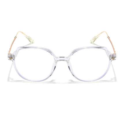 Voyage Glam Transparent Square Eyeglasses for Men & Women - MG4680-C7