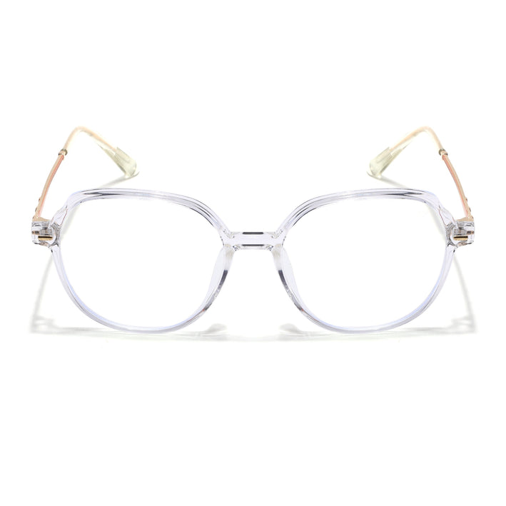 Voyage Glam Transparent Square Eyeglasses for Men & Women - MG4680-C7