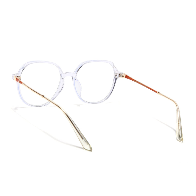 Voyage Glam Transparent Square Eyeglasses for Men & Women - MG4680-C7
