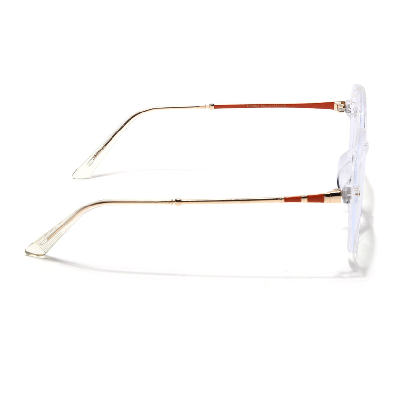 Voyage Glam Transparent Square Eyeglasses for Men & Women - MG4680-C7