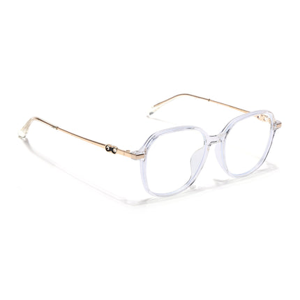 Voyage Glam Transparent Square Eyeglasses for Men & Women - MG4836-C3