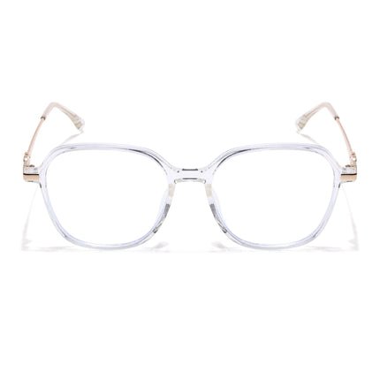 Voyage Glam Transparent Square Eyeglasses for Men & Women - MG4836-C3
