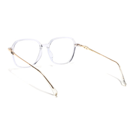 Voyage Glam Transparent Square Eyeglasses for Men & Women - MG4836-C3