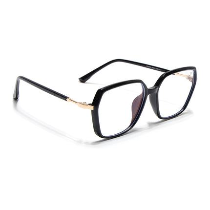 Voyage Glam Shine Black Square Eyeglasses for Men & Women - MG4683-C1
