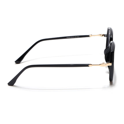 Voyage Glam Shine Black Square Eyeglasses for Men & Women - MG4683-C1