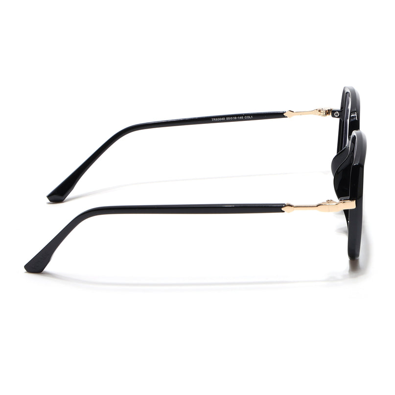 Voyage Glam Shine Black Square Eyeglasses for Men & Women - MG4683-C1