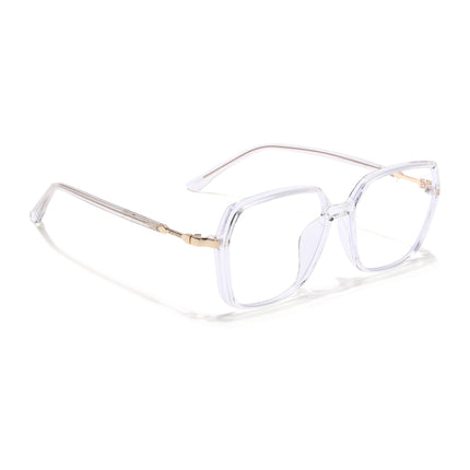 Voyage Glam Transparent Square Eyeglasses for Men & Women - MG4685-C5