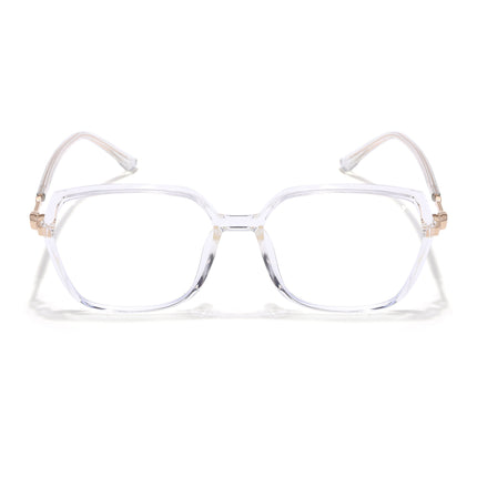 Voyage Glam Transparent Square Eyeglasses for Men & Women - MG4685-C5