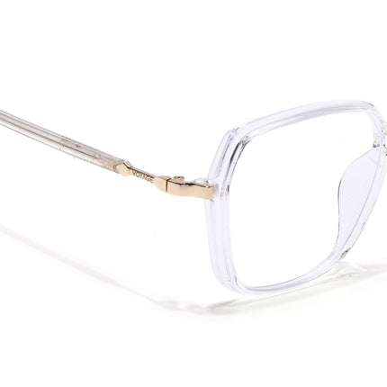 Voyage Glam Transparent Square Eyeglasses for Men & Women - MG4685-C5