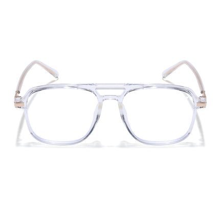 Voyage Maverick Transparent Wayfarer Eyeglasses for Men & Women - MG4709-C6