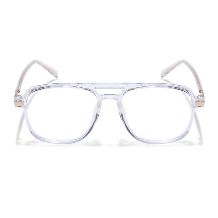 Voyage Maverick Transparent Wayfarer Eyeglasses for Men & Women - MG4709-C6