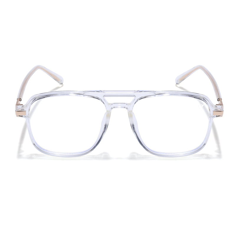 Voyage Maverick Transparent Wayfarer Eyeglasses for Men & Women - MG4709-C6