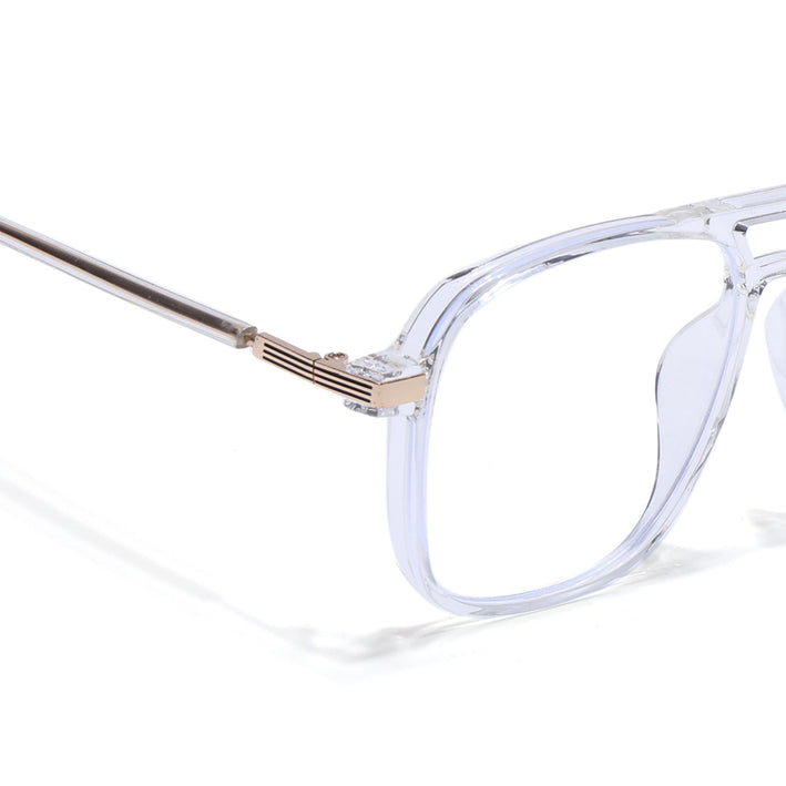 Voyage Maverick Transparent Wayfarer Eyeglasses for Men & Women - MG4709-C6