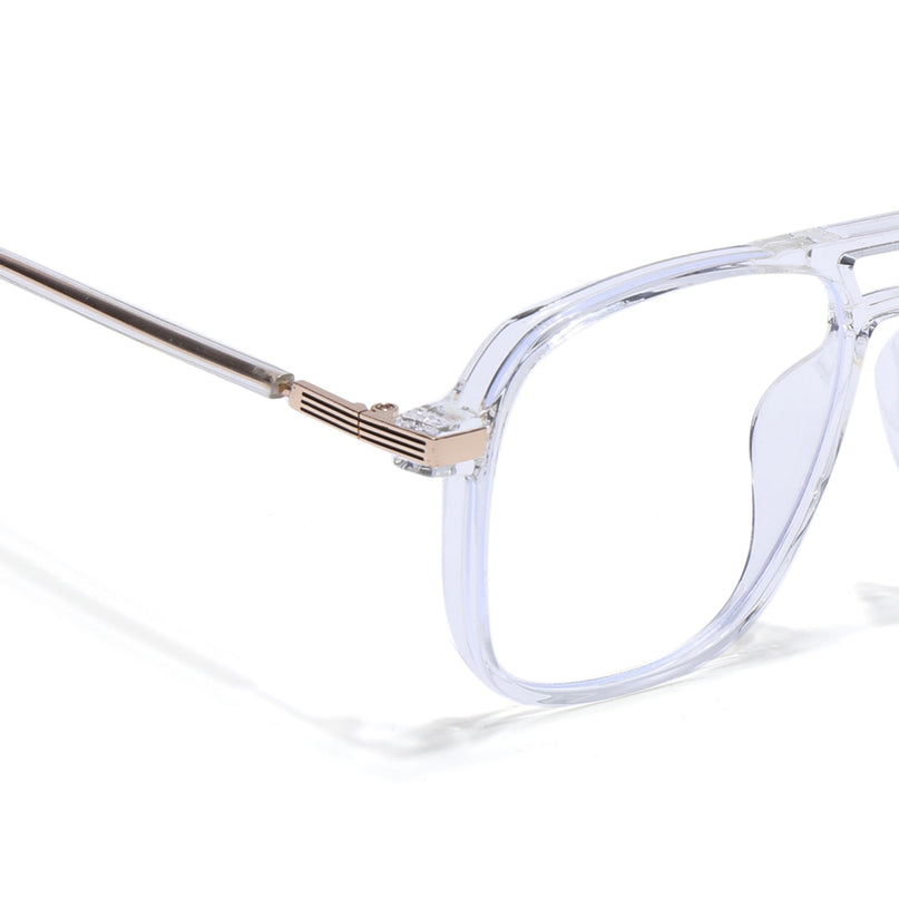 Voyage Maverick Transparent Wayfarer Eyeglasses for Men & Women - MG4709-C6