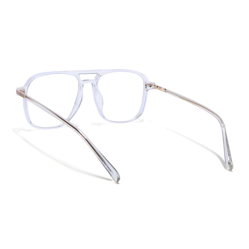 Voyage Maverick Transparent Wayfarer Eyeglasses for Men & Women - MG4709-C6