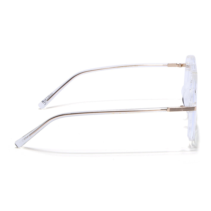 Voyage Maverick Transparent Wayfarer Eyeglasses for Men & Women - MG4709-C6