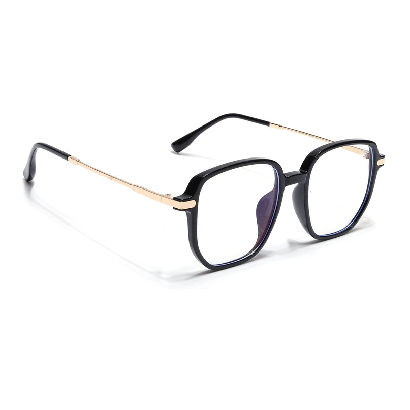 Voyage Black Square Eyeglasses for Men & Women - MG4966-C1