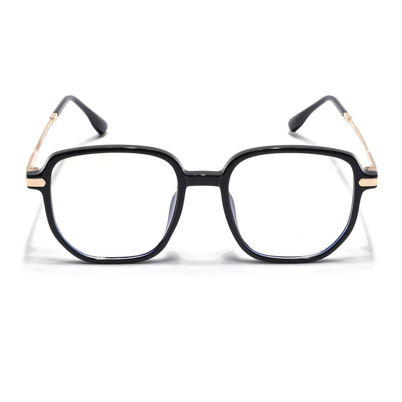 Voyage Black Square Eyeglasses for Men & Women - MG4966-C1