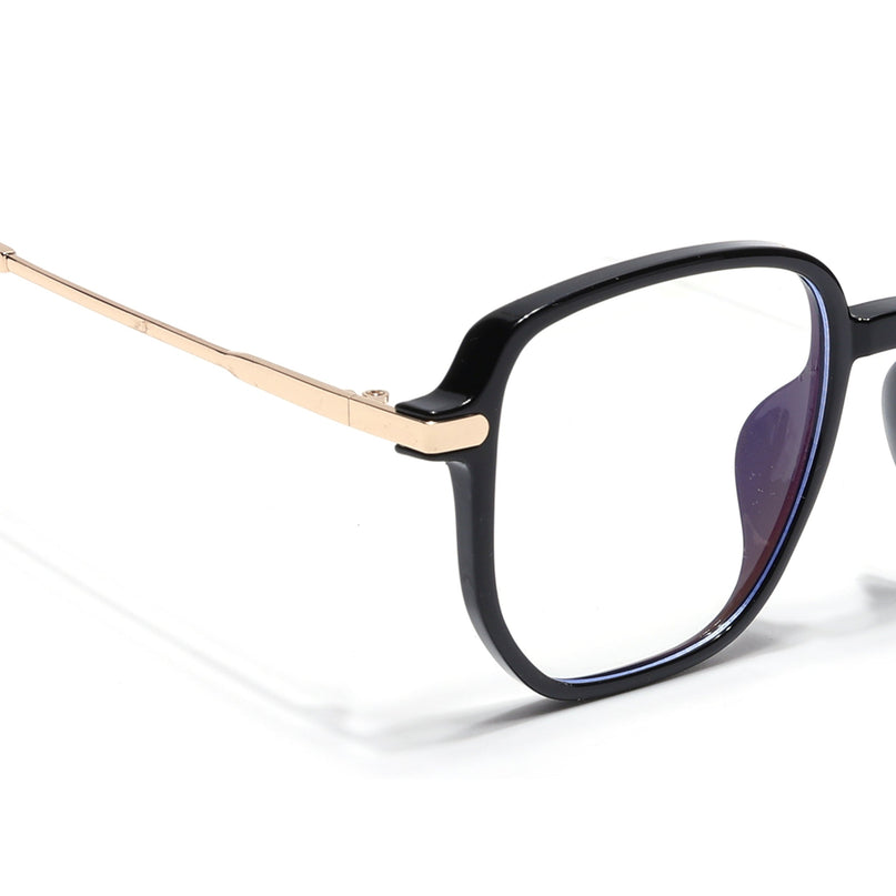 Voyage Black Square Eyeglasses for Men & Women - MG4966-C1