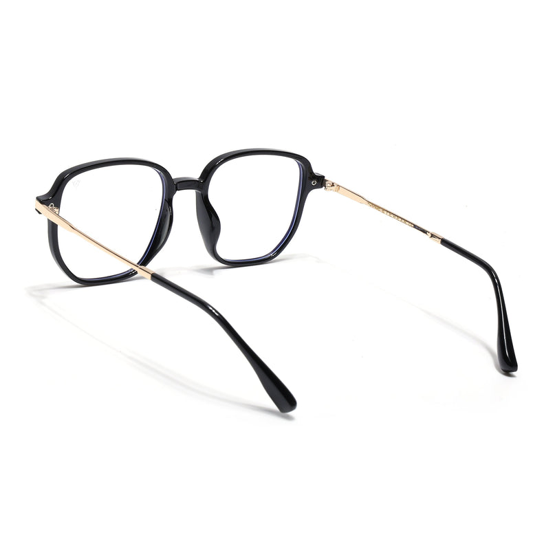 Voyage Black Square Eyeglasses for Men & Women - MG4966-C1