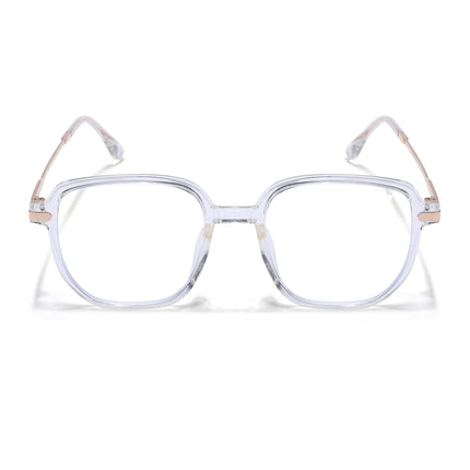 Voyage Transparent Square Eyeglasses for Men & Women - MG4968-C3