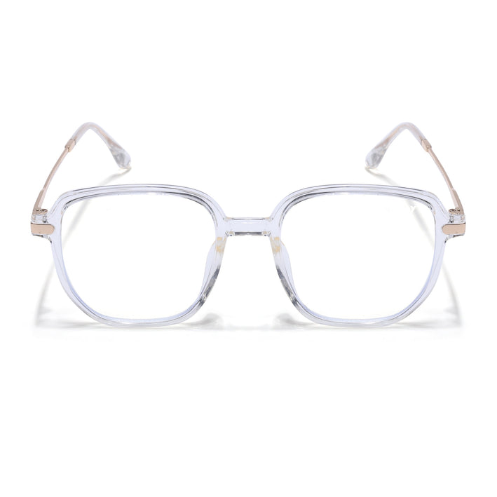 Voyage Transparent Square Eyeglasses for Men & Women - MG4968-C3
