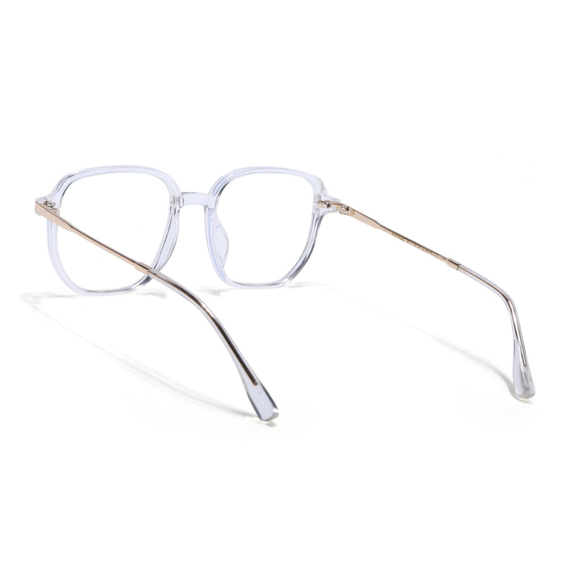 Voyage Transparent Square Eyeglasses for Men & Women - MG4968-C3