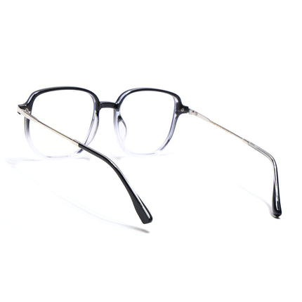 Voyage Black & Clear Square Eyeglasses for Men & Women - MG4969-C4